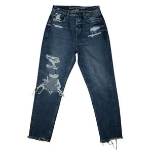 American Eagle Women's Distressed Mom Jeans - Sz‎ 2